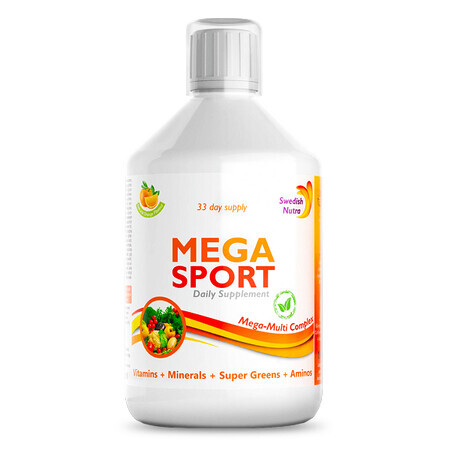 MEGA SPORT - Complex Vloeibaar, 500ml, Zweeds Nutra