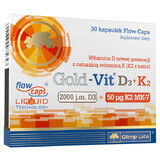 Olimp Gold-Vit D3 + K2, vitamine D 2000 IE + vitamine K 50 µg, 30 capsules