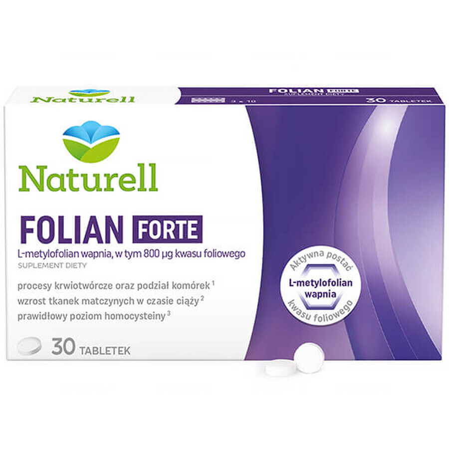 Naturell Folian Forte, folic acid 800 µg, 30 tablets