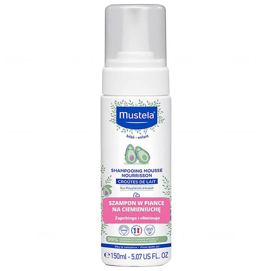 Mustela Bebe Enfant, șampon spumant pentru copii cu mătreață, 150 ml