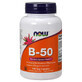 Now Foods B-50, vitamine B-complex, 100 capsules