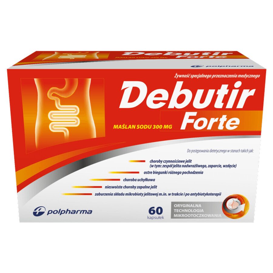 Debutir Forte, 60 capsules DEFECTED PACKAGING