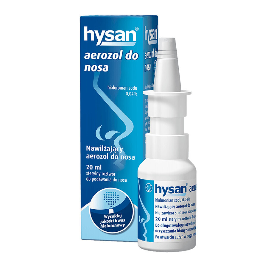 Hysan, moisturizing nasal spray, 20 ml