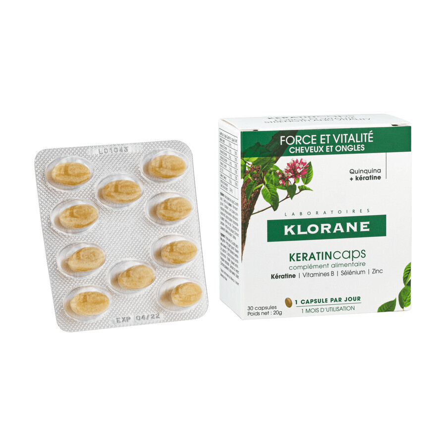 Klorane KeratinCaps, 30 capsule