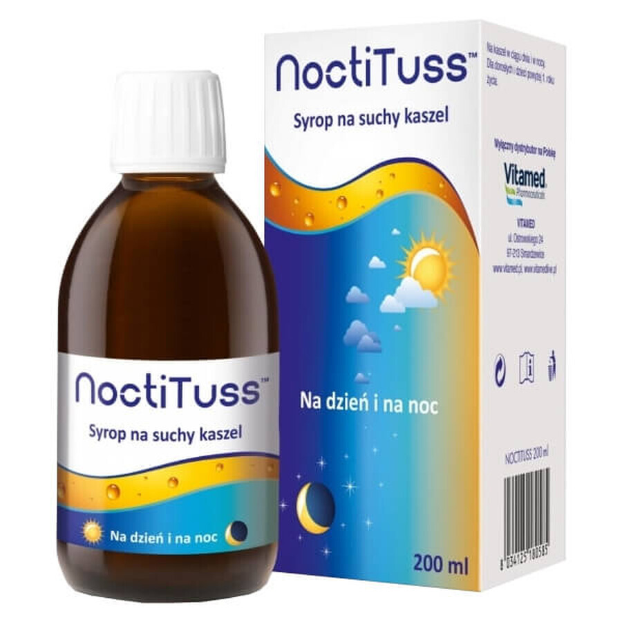 NoctiTuss, syrup for dry cough, from the age of 1 year, 200 ml