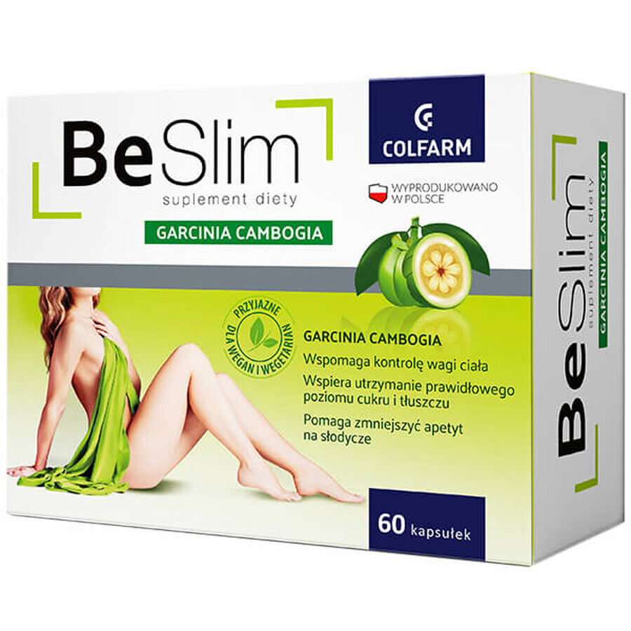 Be Slim Garcinia Cambogia, Malabar-Tamarinde, 60 Kapseln