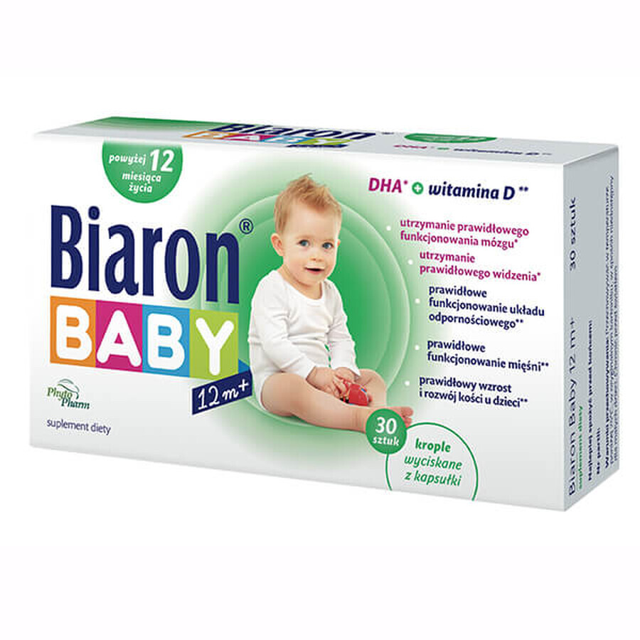 Biaron Baby 12m+, voor kinderen vanaf 12 maanden, 30 afdraaibare capsules