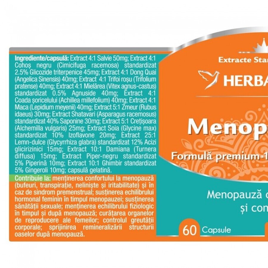 Ménopause, 120 gélules, Herbagetica