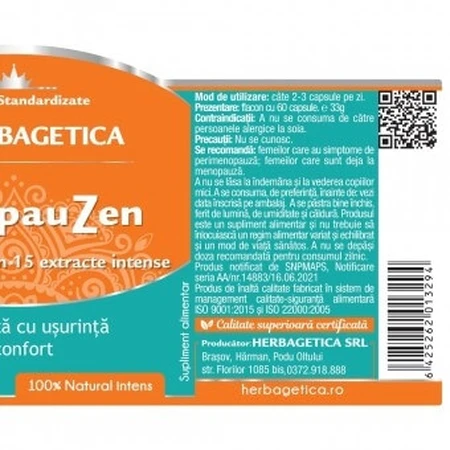 Menopause, 60 capsules, Herbagetica