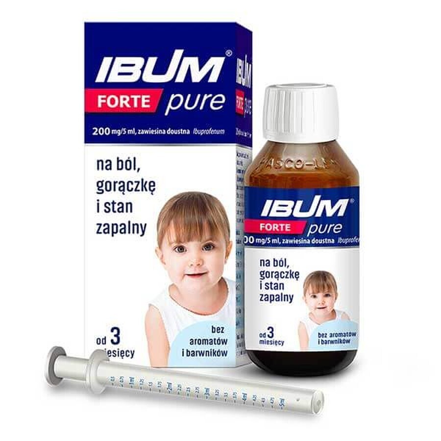 Ibum Forte Pure 200 mg/ 5 ml, oral suspension for children from 3 months, 100 g