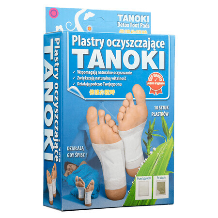 Tanoki Detox Foot Pads, cerotti detergenti, 10 pezzi