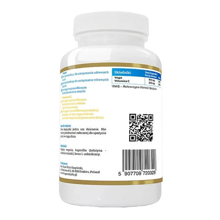 Progress Labs Calcium 800 mg + Vitamin C 200 mg, 120 capsules