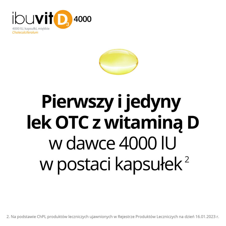 Ibuvit D3 4000 UI, 30 capsule