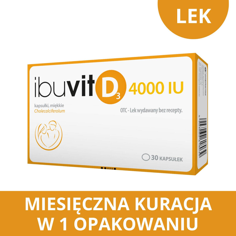 Ibuvit D3 4000 UI, 30 capsule