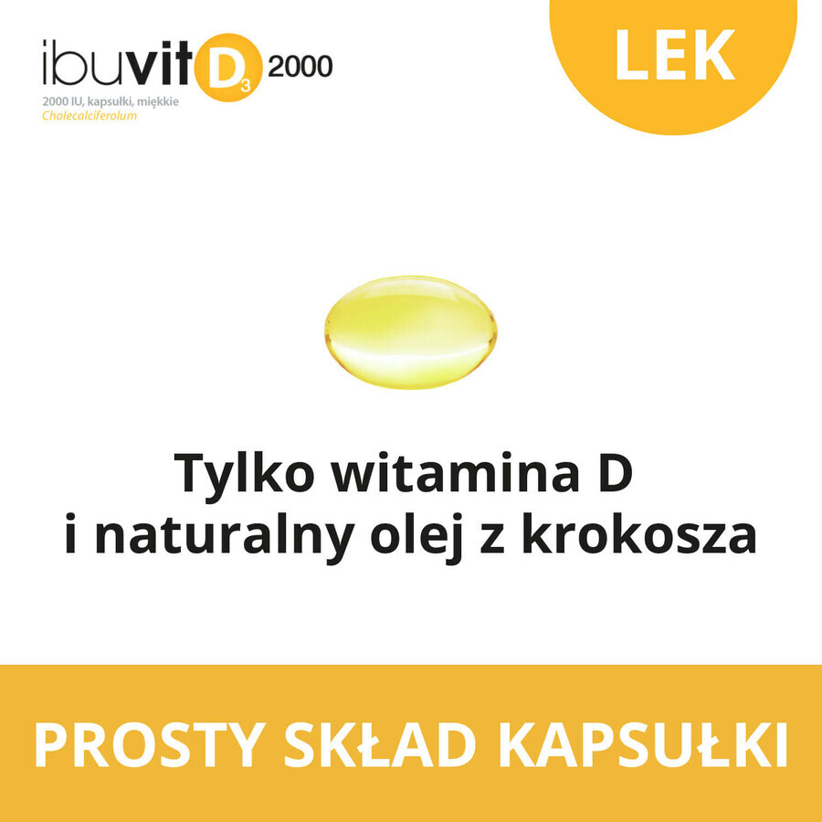 Ibuvit D3 2000 UI, 30 gélules