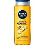 Nivea Men Active Energy, 3-in-1 douchegel voor gezicht, lichaam en haar, 500 ml