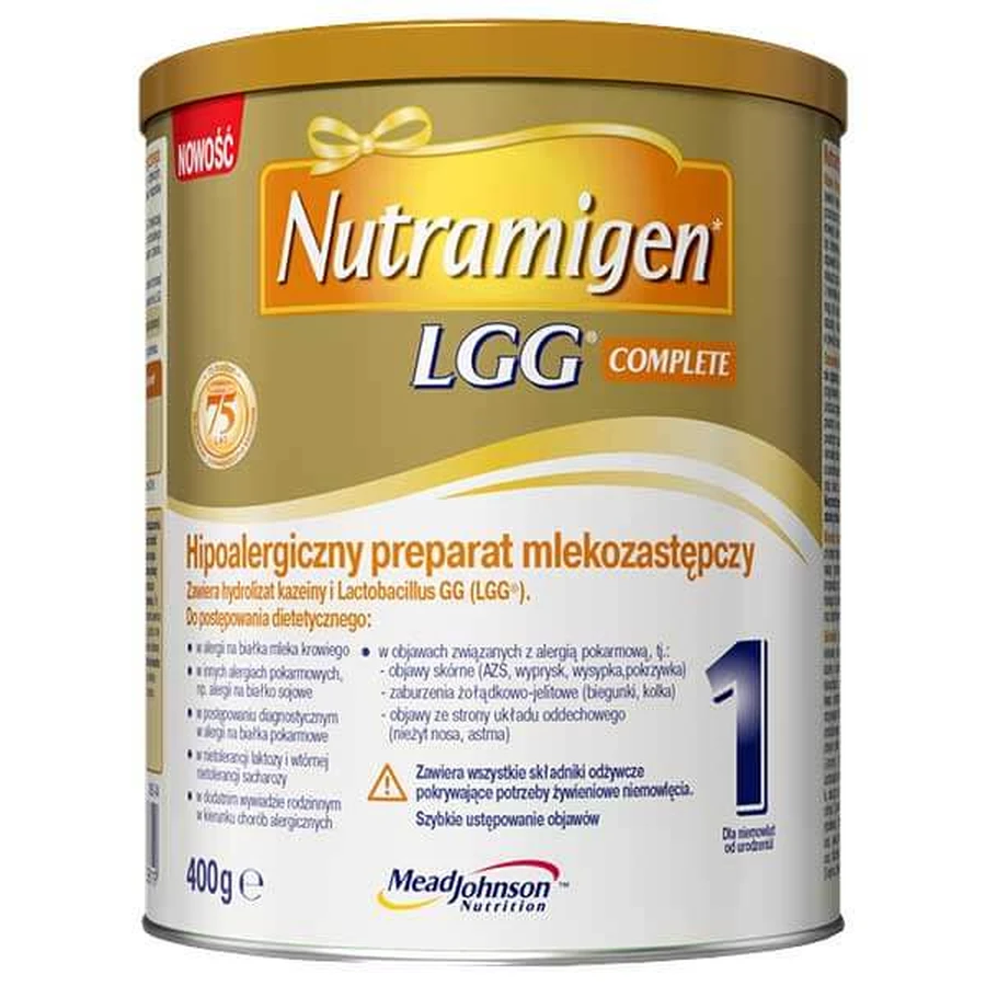 Nutramigen 1 LGG Complete, Hypoallergene babyvoeding, 400 g