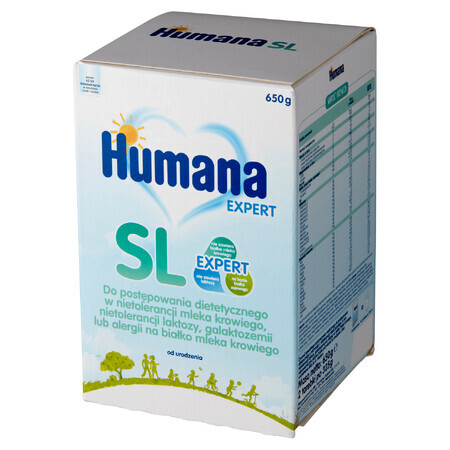 Humana Expert SL, sojavrije voeding voor zuigelingen met koemelkintolerantie, vanaf de geboorte, 650 g