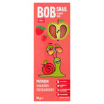 Bob Snail Roll Snack with fruit, apple, strawberry, 30 g