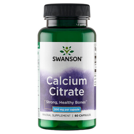 Swanson calciumcitraat, 60 capsules