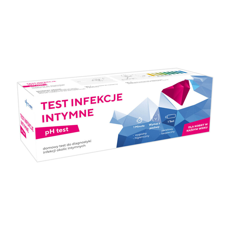 Diather pH-test voor intieme infecties, thuistest voor vaginale pH-test, 1 stuk