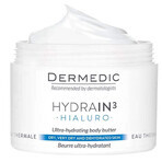 Dermedic Hydrain 3 Hialuro, beurre corporel ultra-hydratant, 225 ml