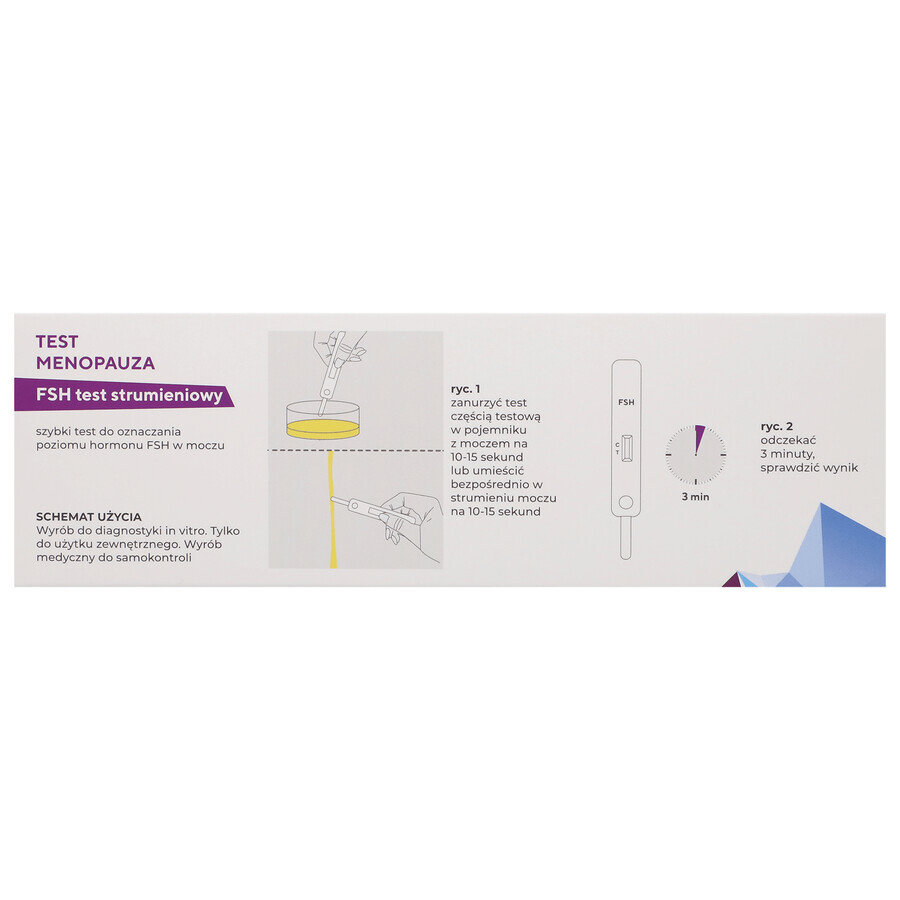 Diather Test Menopauze, thuistest voor de detectie van FSH in urine, 2 eenheden