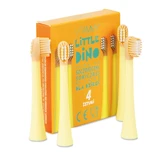 Vitammy Little Dino, sonic toothbrush tips for children, yellow, from 3 years, 4 pieces