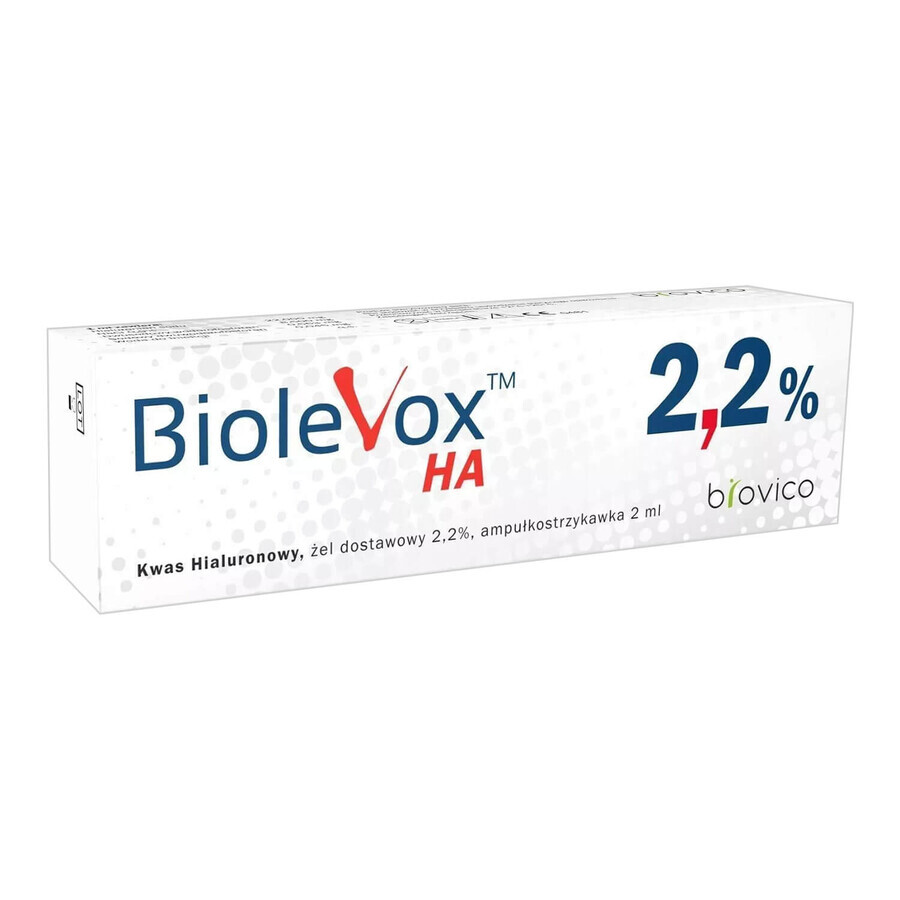 Biolevox HA 2.2%, 2 ml x 1 ampul spuit