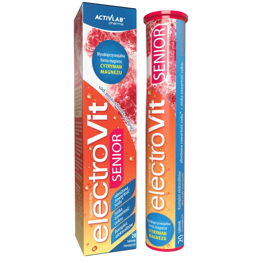 ActivLab Pharma Electrovit Senior, frambozensmaak, 20 bruistabletten
