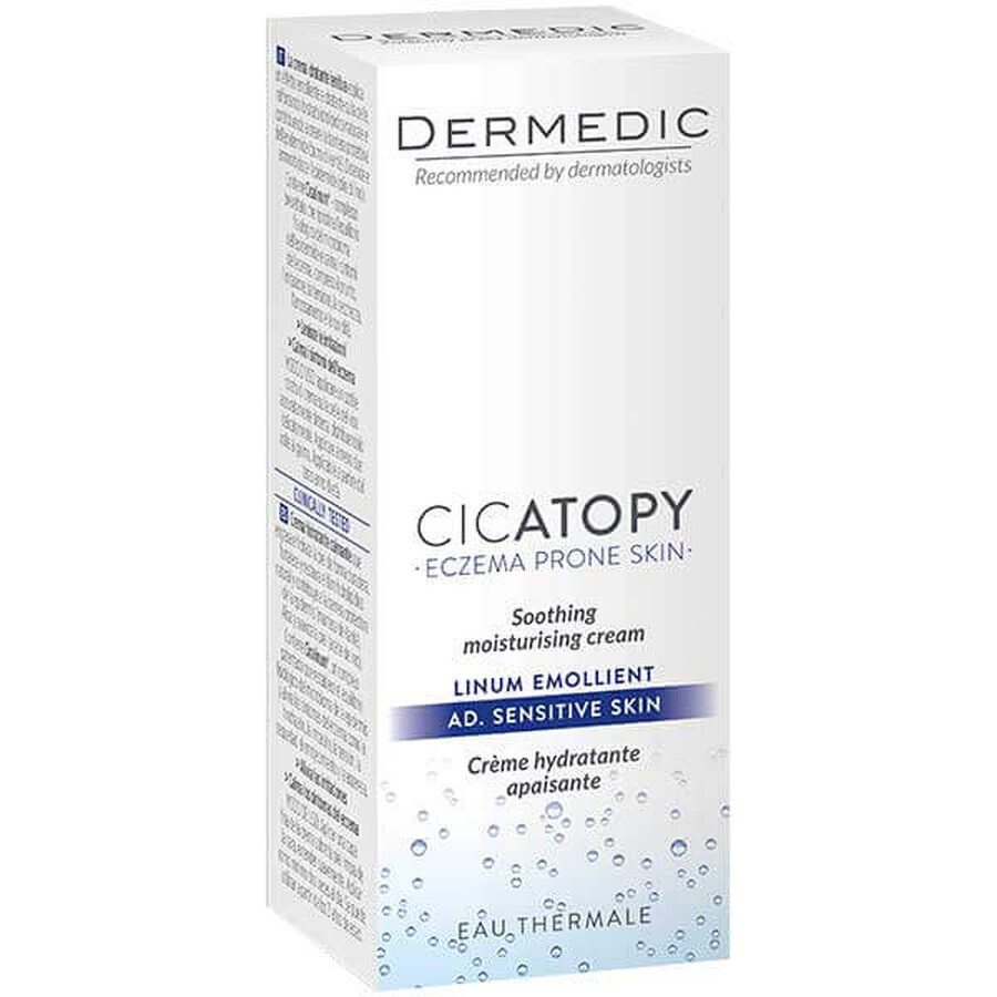 Dermedic Cicatopy, crème apaisante pour le visage, hydratante, peau sèche et atopique, 50 ml