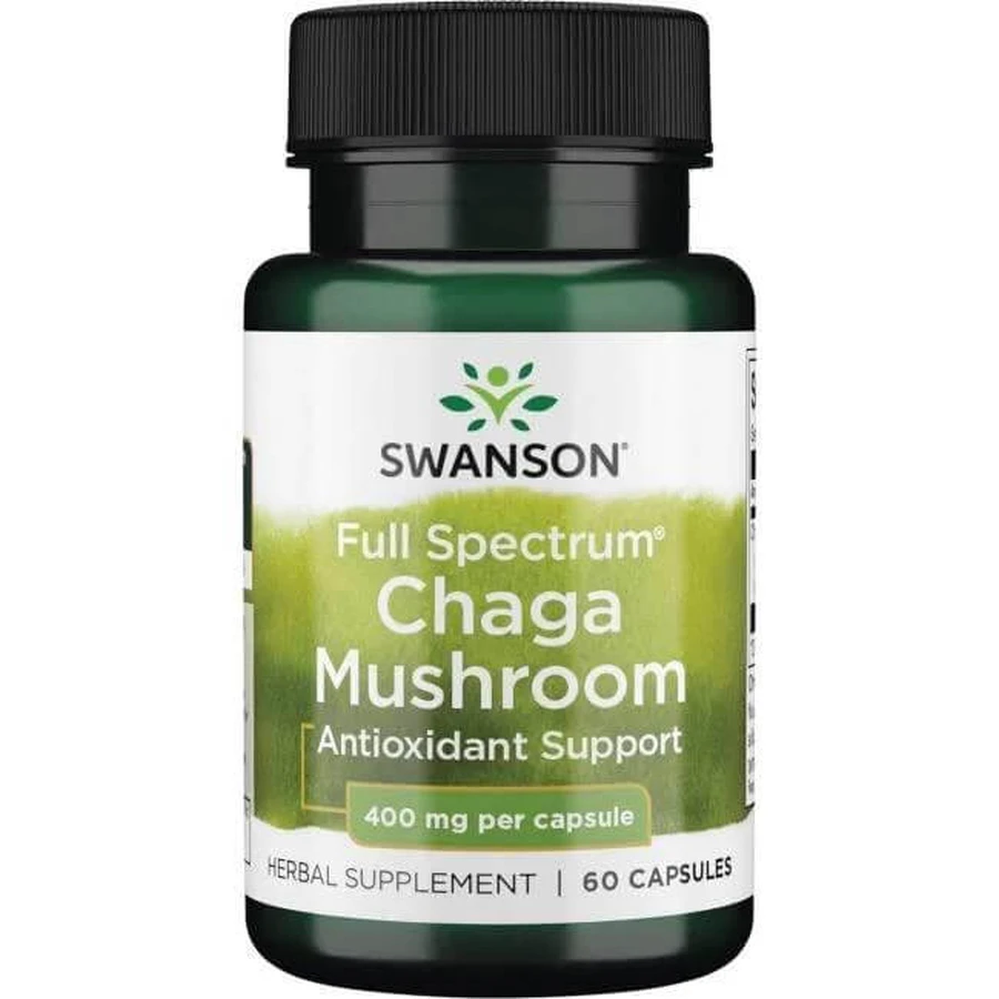 Swanson Volledig Spectrum Chaga Paddenstoel, 60 capsules