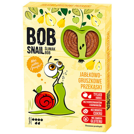 Bob Snail Roll Collation aux fruits, pomme, poire, 60 g