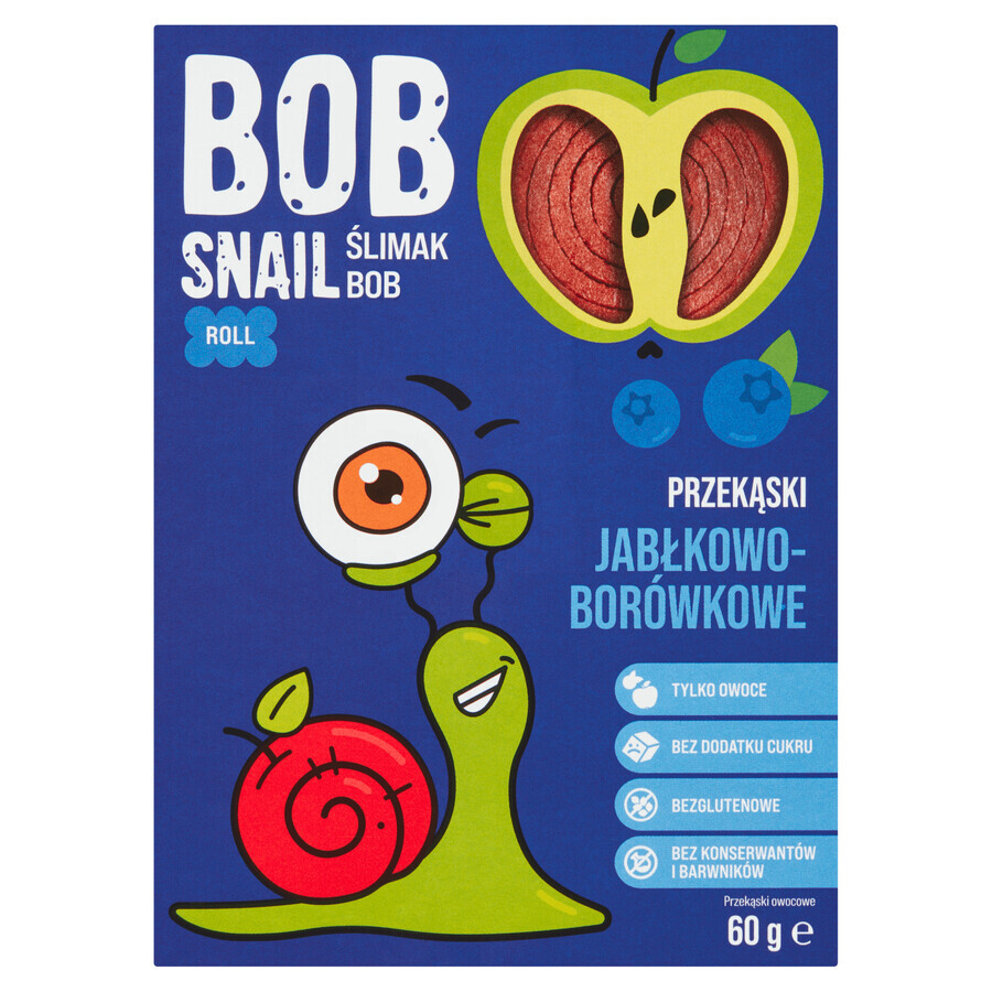 Bob Slakrol Fruithapje, appel, bosbes, 60 g