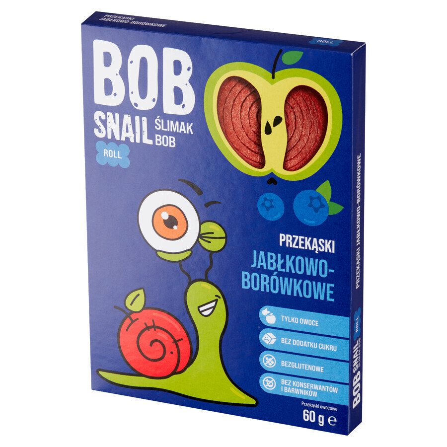 Bob Slakrol Fruithapje, appel, bosbes, 60 g