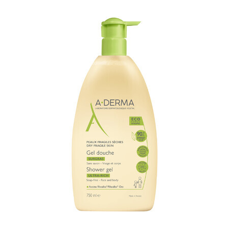 A-Derma, gel doccia ultra ricco, 750 ml