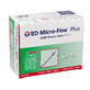 BD Micro-Fine Plus, insulinespuit, 1 ml, U-40, met 30G naald, 0,3 x 8 mm, 100 stuks