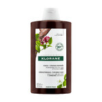 Klorane, champú con quinina y edelweiss orgánico para cabello caído y falto de vitalidad, 400 ml