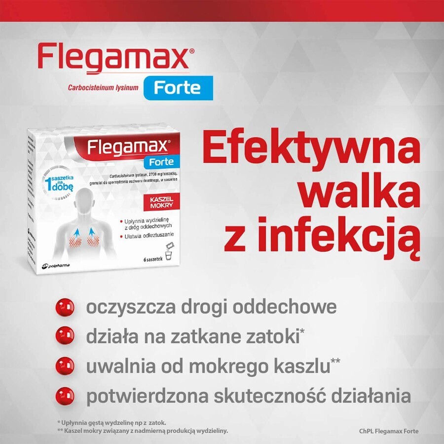 Flegamax Forte 2,7g, 6 Portionsbeutel