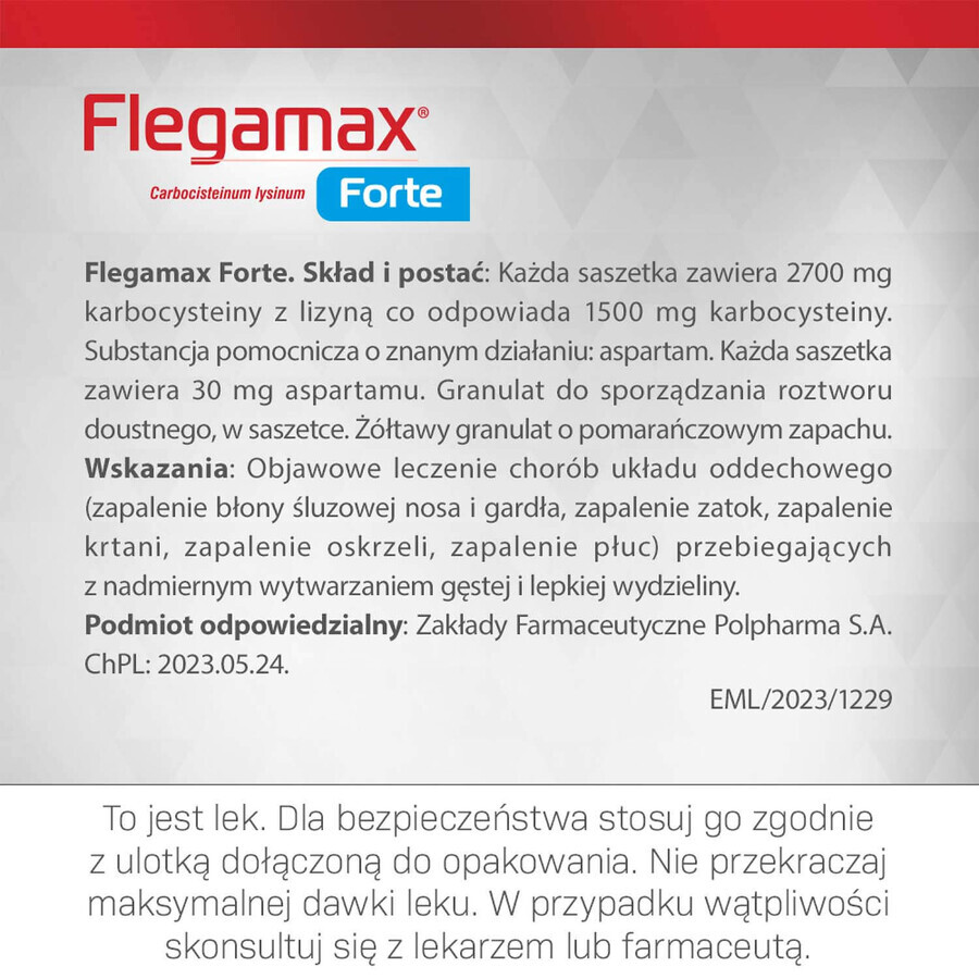 Flegamax Forte 2,7g, 6 Portionsbeutel