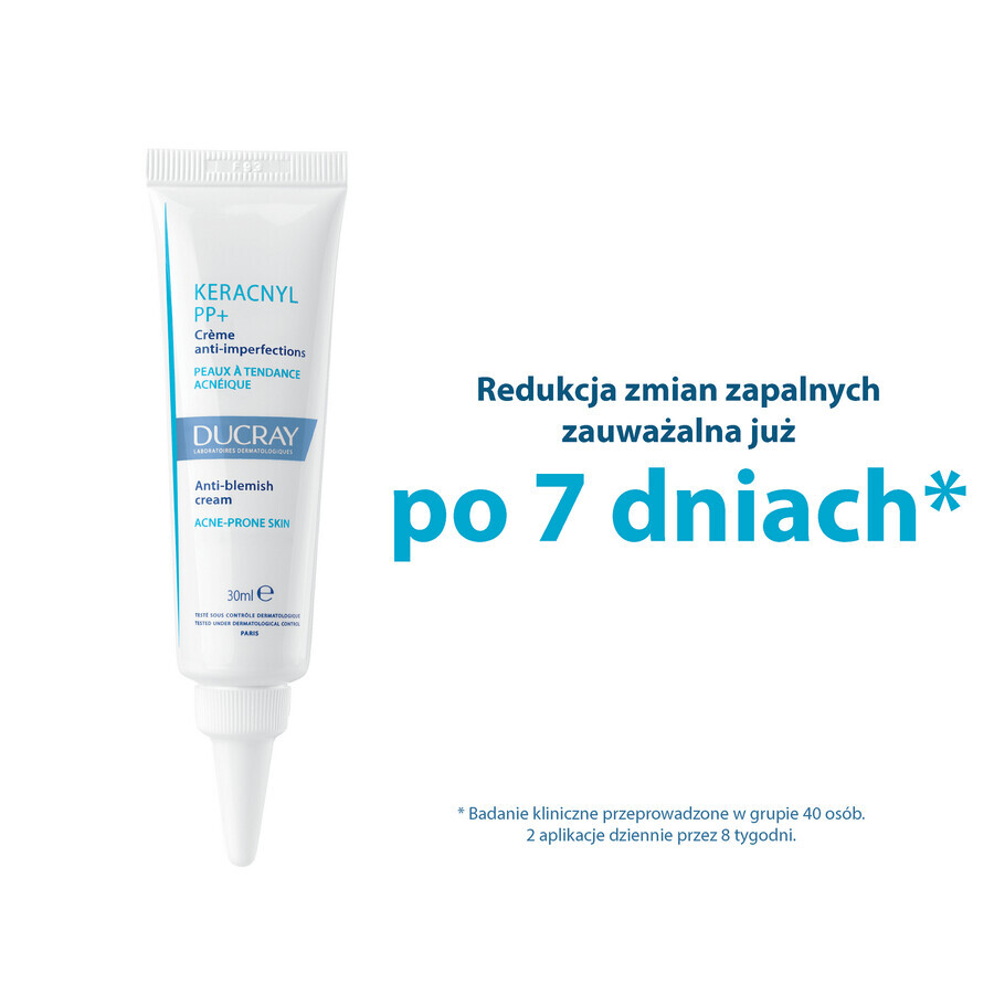 Ducray Keracnyl PP+, crème tegen onvolkomenheden, 30 ml 