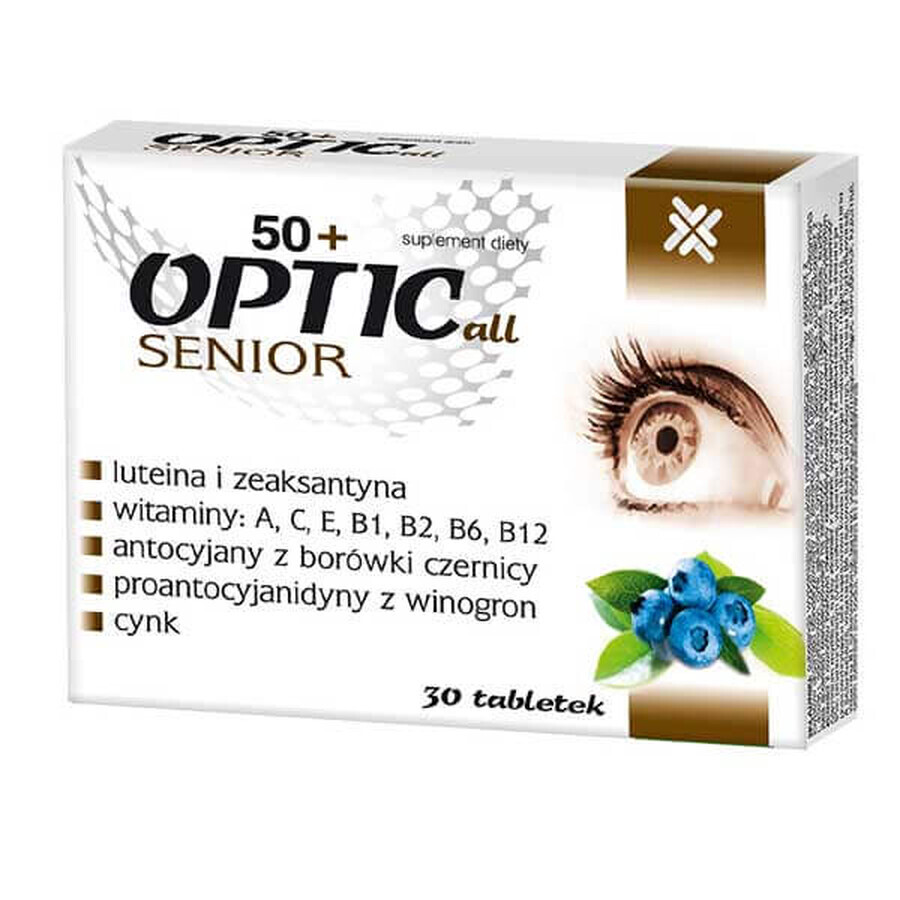 Opticall Senior 50+, 30 comprimate