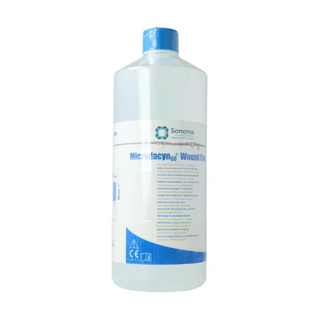 Microdacyn 60 Wondverzorging, geëlektrolyseerde wondverzorgingsoplossing, 990 ml