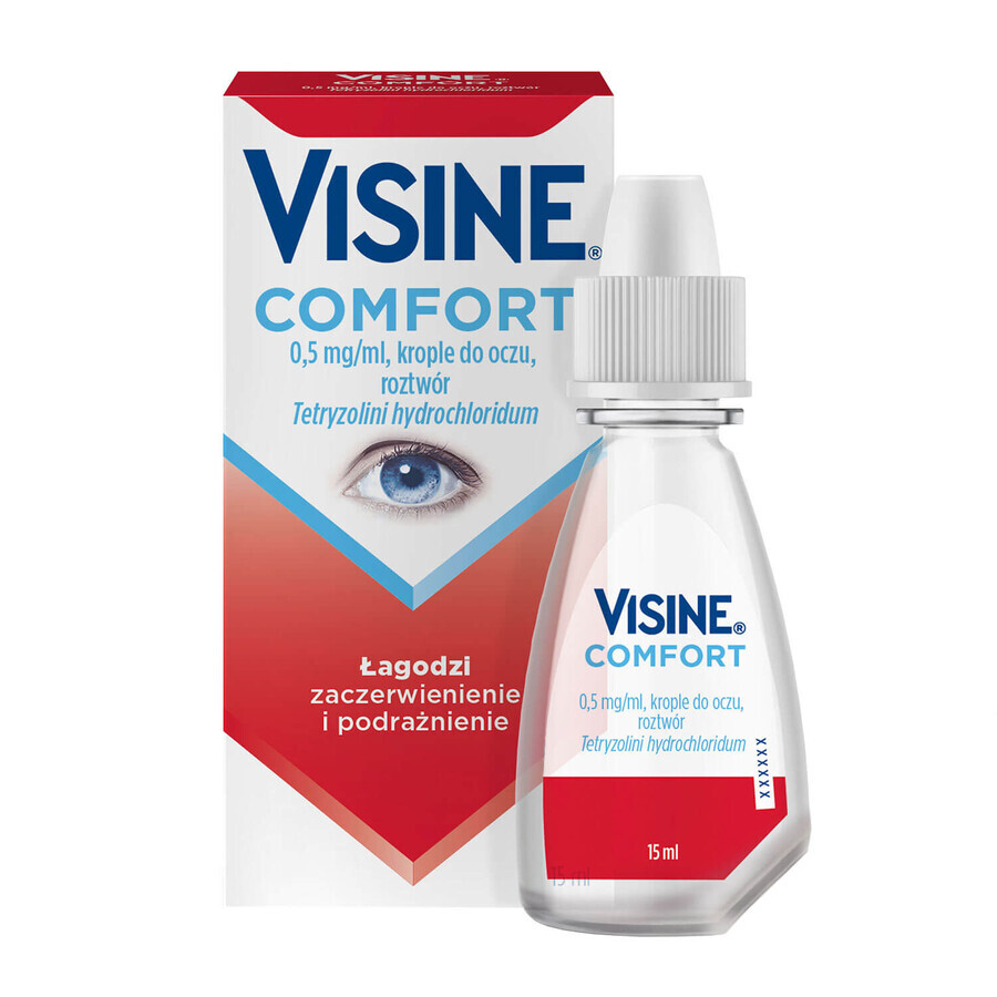 Visine Comfort 0,5 mg/ml, oogdruppels, oplossing, 15 ml