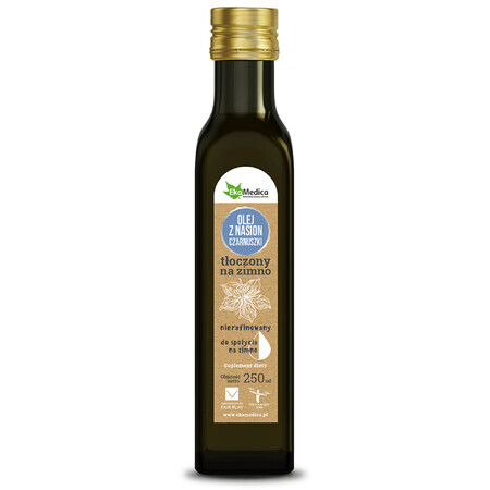 EkaMedica Aceite de semilla de comino negro prensado en frío, 250 ml