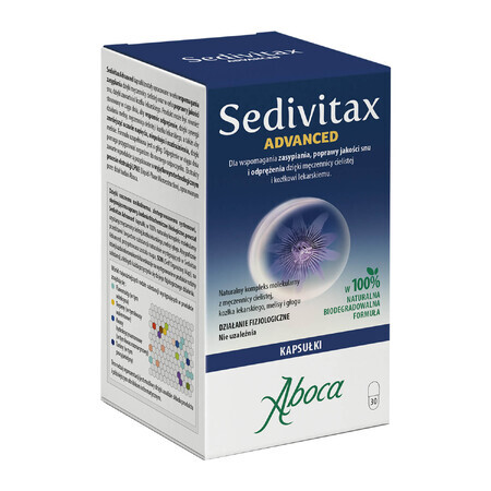 Sedivitax Advanced, 30 capsules