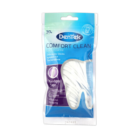 DenTek Comfort Clean, Zahnstocher mit Zahnseide, 30 Stück