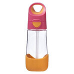 B.Box, water bottle with straw, tritan, children's bottle, Strawberry Shake, from 9 months, 450 ml