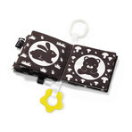 BabyOno sensory booklet, black and white, from birth, 1 pc