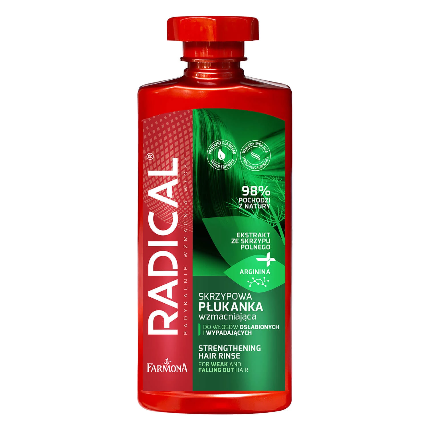 Farmona Radical, paardenstaart versterkende spoeling voor verzwakt en vallend haar, 400 ml